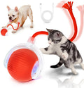 Interactive Cat Toys for Indoor Cats Smart Automatic Ball Rolling for Bored Kitten Pet Upgraded Speedy Moving Chase Dogs Toy Mothers Day Gifts Red
