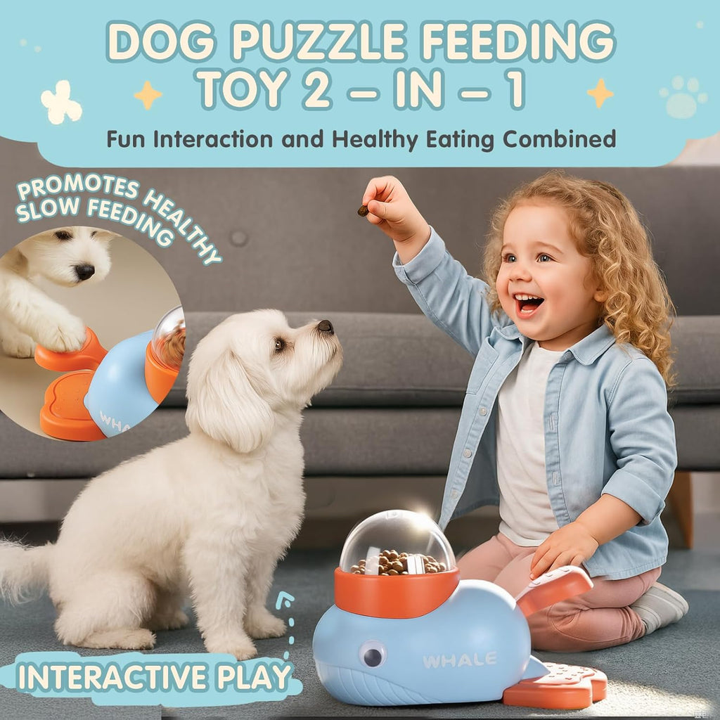 Interactive Dog Toys & Cat Toys for Indoor Cats, Dog Puzzle Toy Slow Feeder Bowl, Puppy Enrichment Toys, Interactive Cat Toys, Dog Feeder Puzzle Toy for Smart Dogs to Keep Them Busy with Silicone Mat