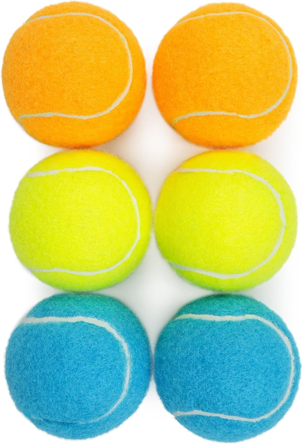 Prime Pets Squeaky Dog Tennis Balls 12 Pack, 2.5” Durable High-Bounce Tennis Balls for Dogs, Dog Ball for Fetch & Training, Outdoor Interactive Dog Toy Ball for Small and Medium Dogs
