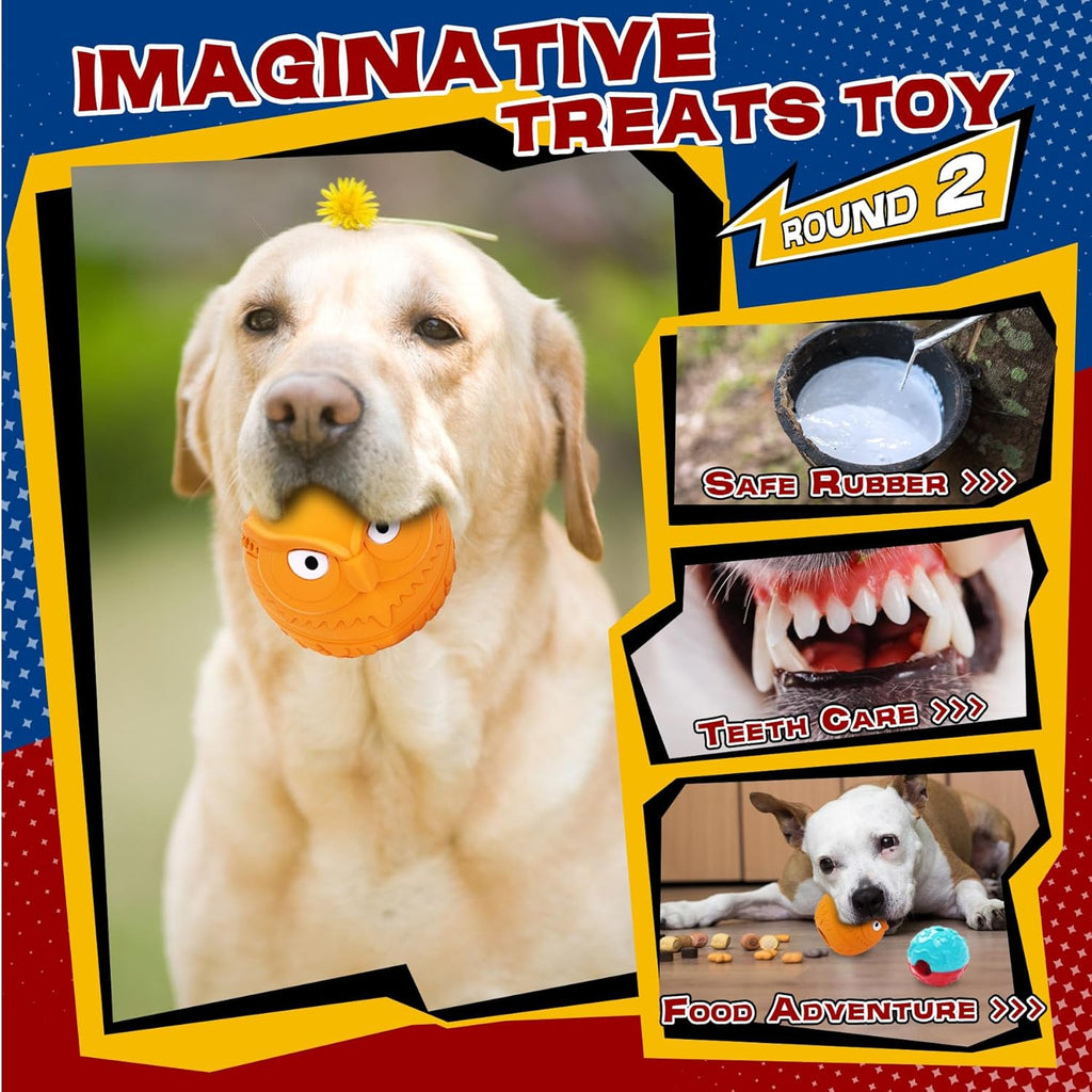 12 Pack Heavy Duty Various Dog Chew Toys Pack for Aggressive Chewers - Includes Large Rope Toys, Squeaky Toys & Indestructible Chew Bone for Medium, Large & X-Large Dogs (For Powerful Chewers)