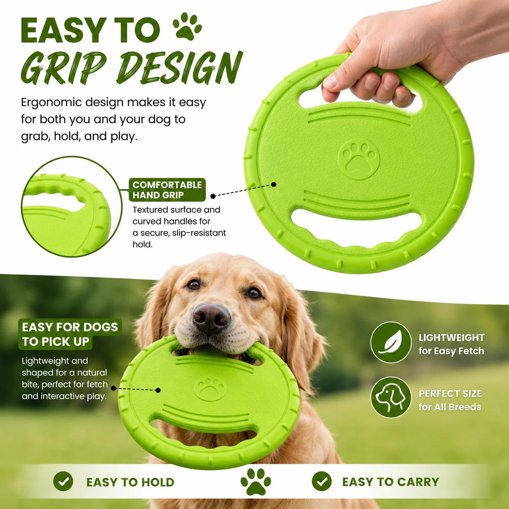 EVA Flying Disc Dog Training Toy Puppy Outdoor Interactive Game Playing Supplies Pet Chewing Flying Saucer Floating Water Toy