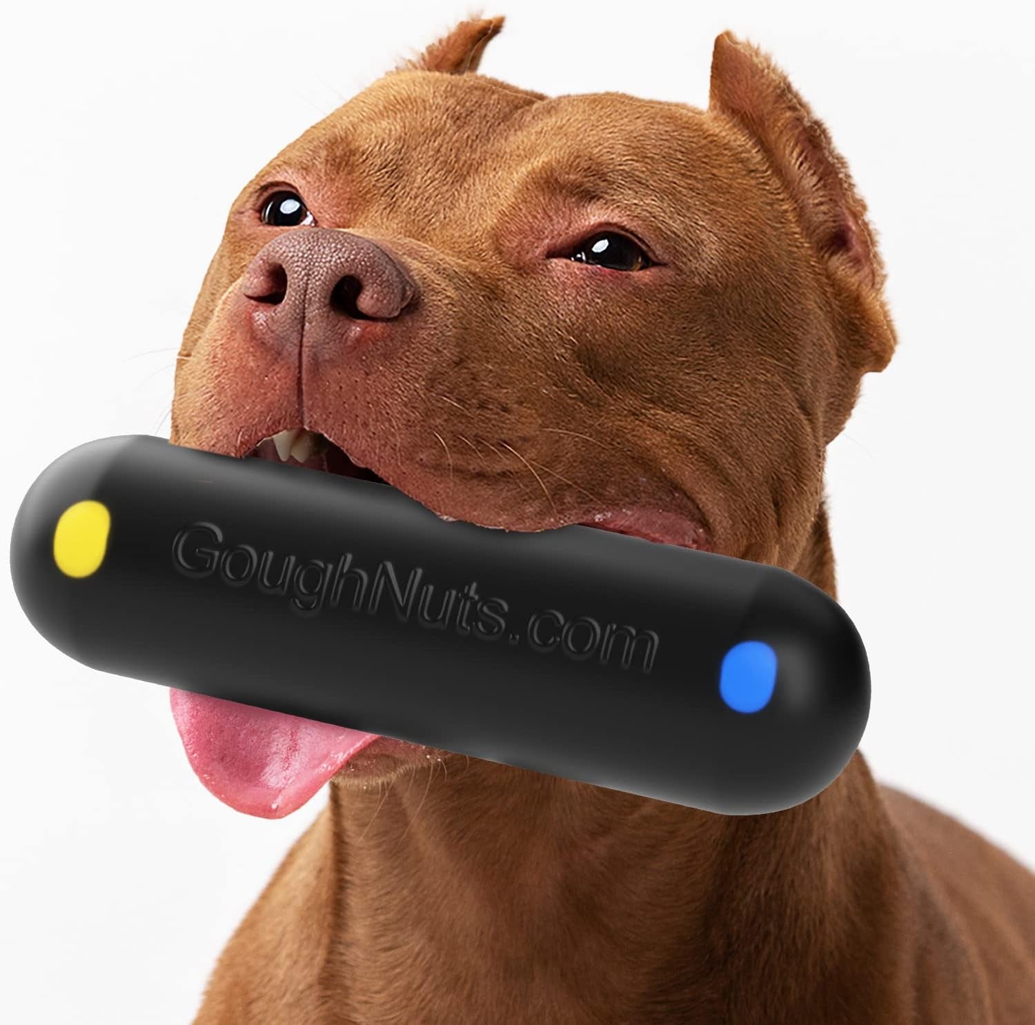 — Dog Toys for Aggressive Chewers | Virtually Indestructible Dog Toys for Breeds Such as Pit Bulls and German Shepherds | Heavy Duty Rubber Stick Toy | Large