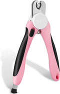 Dog Nail Clippers and Cat Nail Trimmer with Safety Guard, Pink | Pet Nail Clippers with a 3.5 Mm Stainless Steel Blade for Grooming Puppies, Indoor Cats and Small, Medium or Large Dog Breeds