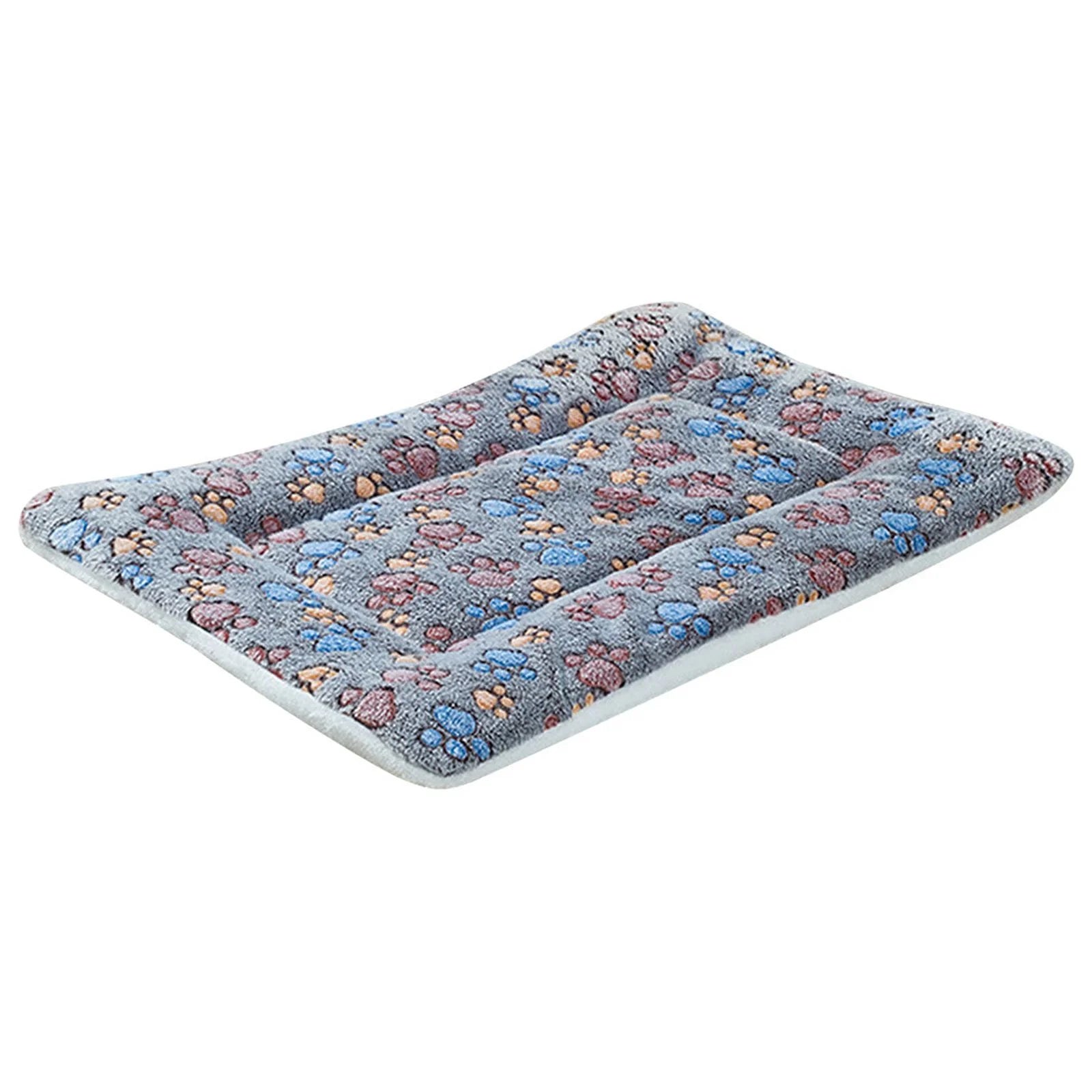 Dog Bed Mat Reversible Dog Crate Pad Soft Fluffy Pet Kennel Beds Dog Sleeping Mattress for Large Medium Small Dogs, 19 X 12.6 Inch