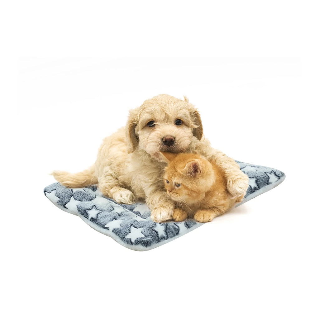 1 Pc Thickened Non Slip Dog Crate Mat, Kennel Pad Replaceable Pet Bed Pad, Warm Pet Pad, Sleeping Mat for Small, Medium, Large Dog, Machine Washable (White)