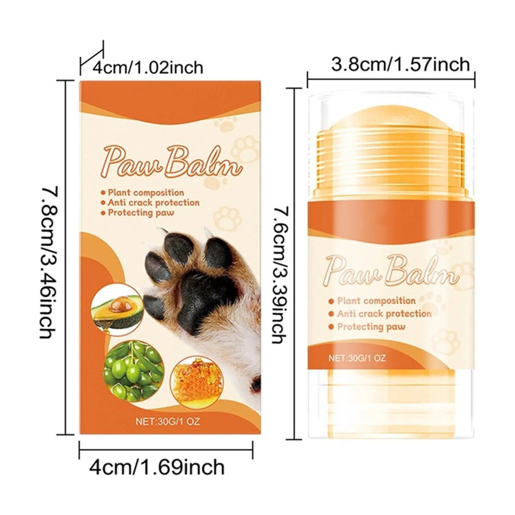 Dog Paw Balm Moisturizer 30G, Natural Beeswax & Oil, Lick-Safe Paw Care for Dry, Cracked Pads, Elbows & Nose, Soothes & Protects, Moisturizes for Harsh Conditions