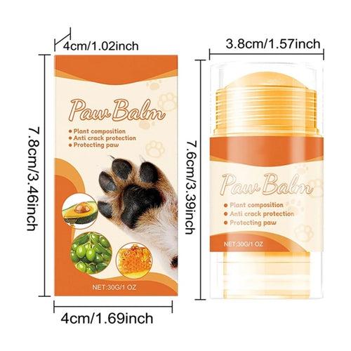 Dog Paw Balm Moisturizer 30G, Natural Beeswax & Oil, Lick-Safe Paw Care for Dry, Cracked Pads, Elbows & Nose, Soothes & Protects, Moisturizes for Harsh Conditions