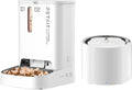 YUMSHARE DUAL-HOPPER Automatic Pet Feeder and EVERSWEET 3 PRO Cat Dog Water Fountain,1080P HD Camera Cat Dog Feeder Food Dispenser+Stainless Steel Wireless Pump Water Fountain,Smart App Control