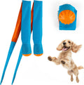 2-Pack Dog Ball Toy with Tail, Interactive Throw & Catch Toy for Medium & Large Dogs, Rubber Ball with Nylon Tail for Exercise & Boredom Relief