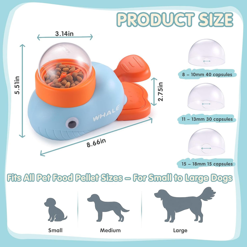 Interactive Dog Toys & Cat Toys for Indoor Cats, Dog Puzzle Toy Slow Feeder Bowl, Puppy Enrichment Toys, Interactive Cat Toys, Dog Feeder Puzzle Toy for Smart Dogs to Keep Them Busy with Silicone Mat