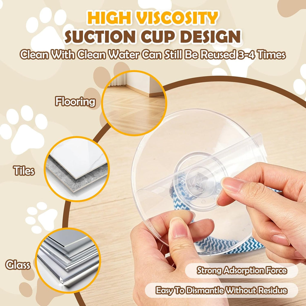 2PCS Dog Tug of War Toy with Suction Cup, Interactive Dog Toy, Pet Cotton Rope with Treat Food Dispensing Ball, Puppy Teething Toys for Chewers