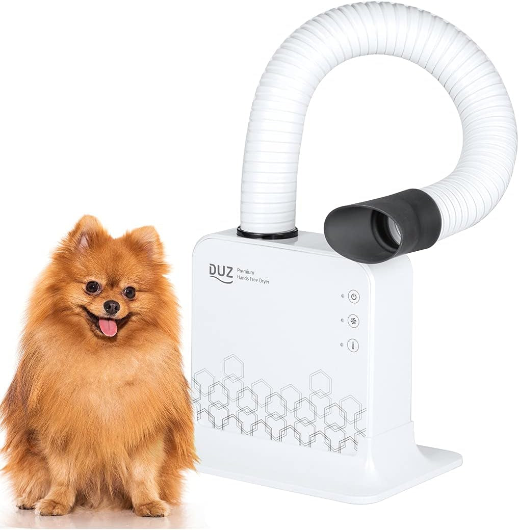 V2 Super Quiet Hands-Free Pet Dryer: Low-Noise Dog Dryer for Grooming, Reduces Labor & Stress, Ideal for Small Dogs and Cats, 1-Year Warranty