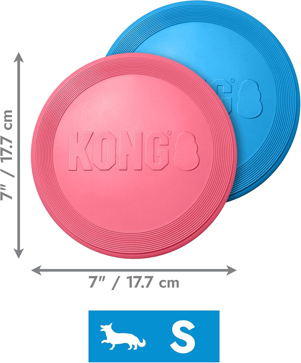Puppy Flyer - Soft Rubber Flyer Dog Toy - Flying Disc Dog Toy - Gentle Rubber Toy for Growing Puppies - for Small Puppies - Randomly Provided Color
