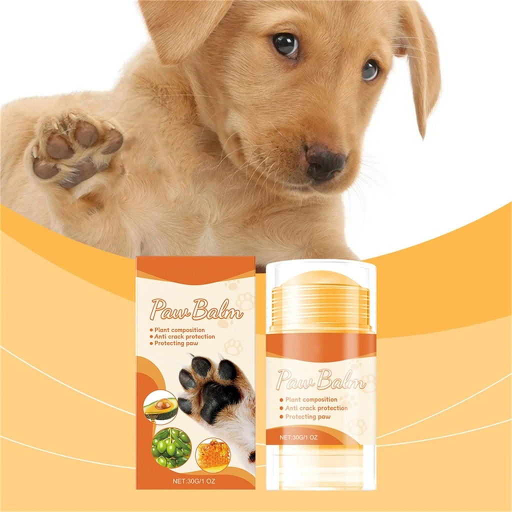 Dog Paw Balm Moisturizer 30G, Natural Beeswax & Oil, Lick-Safe Paw Care for Dry, Cracked Pads, Elbows & Nose, Soothes & Protects, Moisturizes for Harsh Conditions