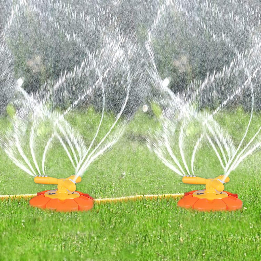 Water Sprinkler for Kids Toddlers Sprinklers with Roating Spray Nozzles Attaches Garden Water Hose Outdoor Play outside Toys 3-4 Summer Backyard Lawn Game Yard Water Toy for Kids 3-5 4-8 Boy Girl
