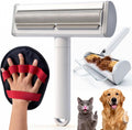 2 in 1 Pet Hair Removal Set, Reusable Dog Hair Remover | Cat Hair Remover, Pet Hair Remover with Roller & Glove, Pet Hair Removal Tool for Clothing, Couch, Furniture & Laundry