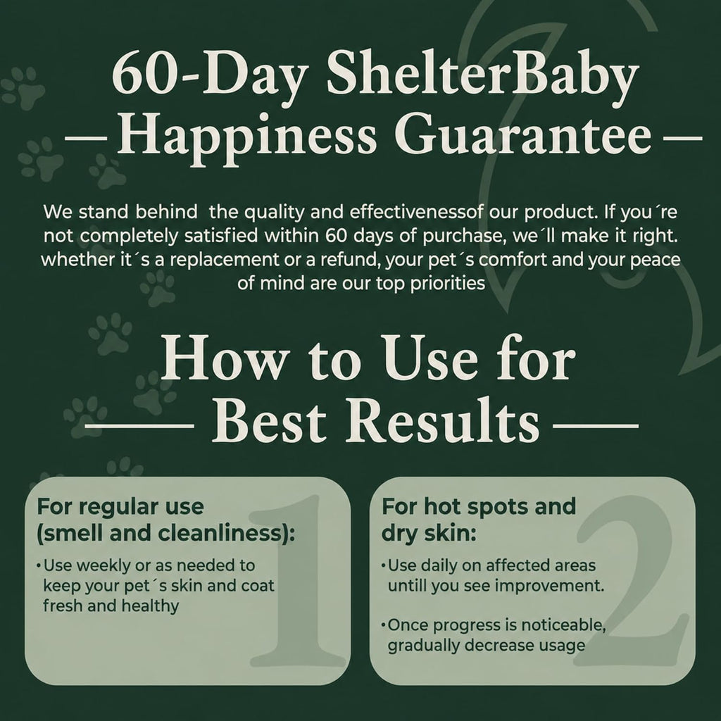 Dry Shampoo for Dogs – Antifungal Itchy Skin & Hot Spot Relief, Yeast Infection & Paw Licking Treatment, Dog Powder with Allergy Support & Odor Relief