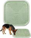 Snuffle Mat for Dogs, 23.6" X 23.6" Silicone Dog Feeding Mat Sniffing Interactive Feeding Game Encourages Natural Foraging Slow Feeder for Small/Medium/Large Dogs, Indoor & Outdoor (Green)