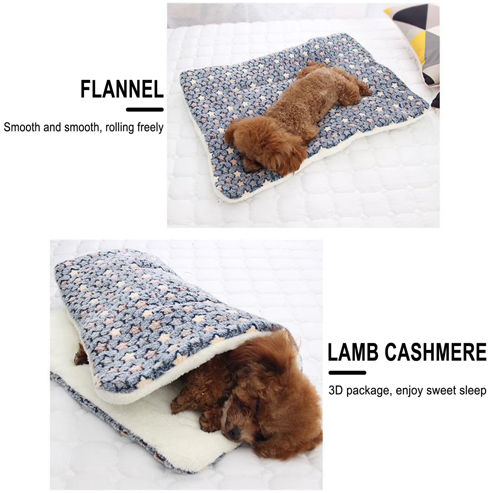 New Pet Essentials Ultra Soft Warm Dog Bed Mat Indoor Dog Pads, Machine Washable Dog Crate Mat, Kennel Pad for Dog Sleeping Mattress for Small Dogs,24X20Inch