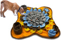 Dogs Snuffle Mat Pet Feeding Mats Puppy Sniffing Pad,Cat Doggies Interactive Puzzle Toys for Multiple Breeds Encourages Natural Foraging Skills,Training and Stress Release (Grey Brown)
