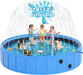 Foldable Dog Pool with Sprinkler, Large Non-Slip PVC Pet Bath, 79 Inch | 2-In-1 Pet Bath and Sprinkler with Non-Slip Base for Dogs and Kids, Ideal for Backyard Cooling, Bathing and Summer Water Play