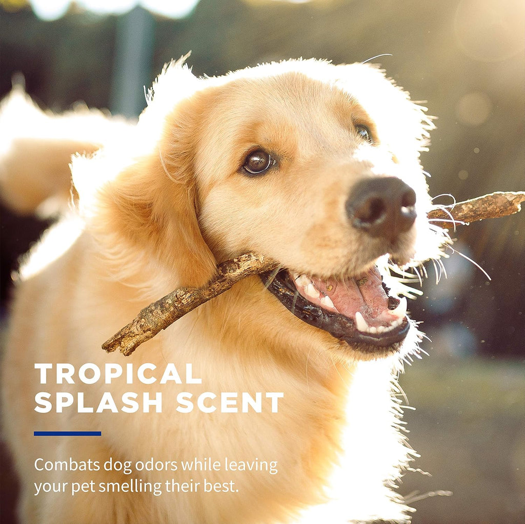 for Pets Deodorizing Dog Wipes with Baking Soda, Tropical Splash Scent - Multipurpose Deodorizing Pet Grooming Wipes in Resealable Canister, 50 Count - 12 Pack | Baking Soda Formula, Multipurpose Grooming Wipes, Resealable Canister, for Daily Deodorizing Use, Gentle