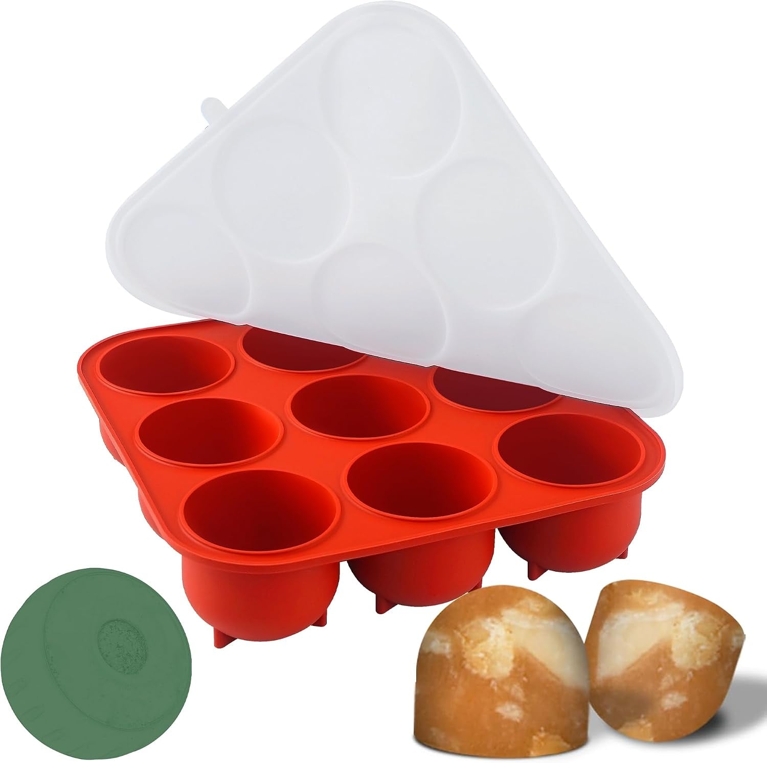9-Cavity Silicone Frozen Dog Treat Mold for Woof Pupsicle & Power Chewer Pupsicle XL 75 Lbs and Up, Reusable Frozen Dog Treat Tray Mold for Pupsicle Toy