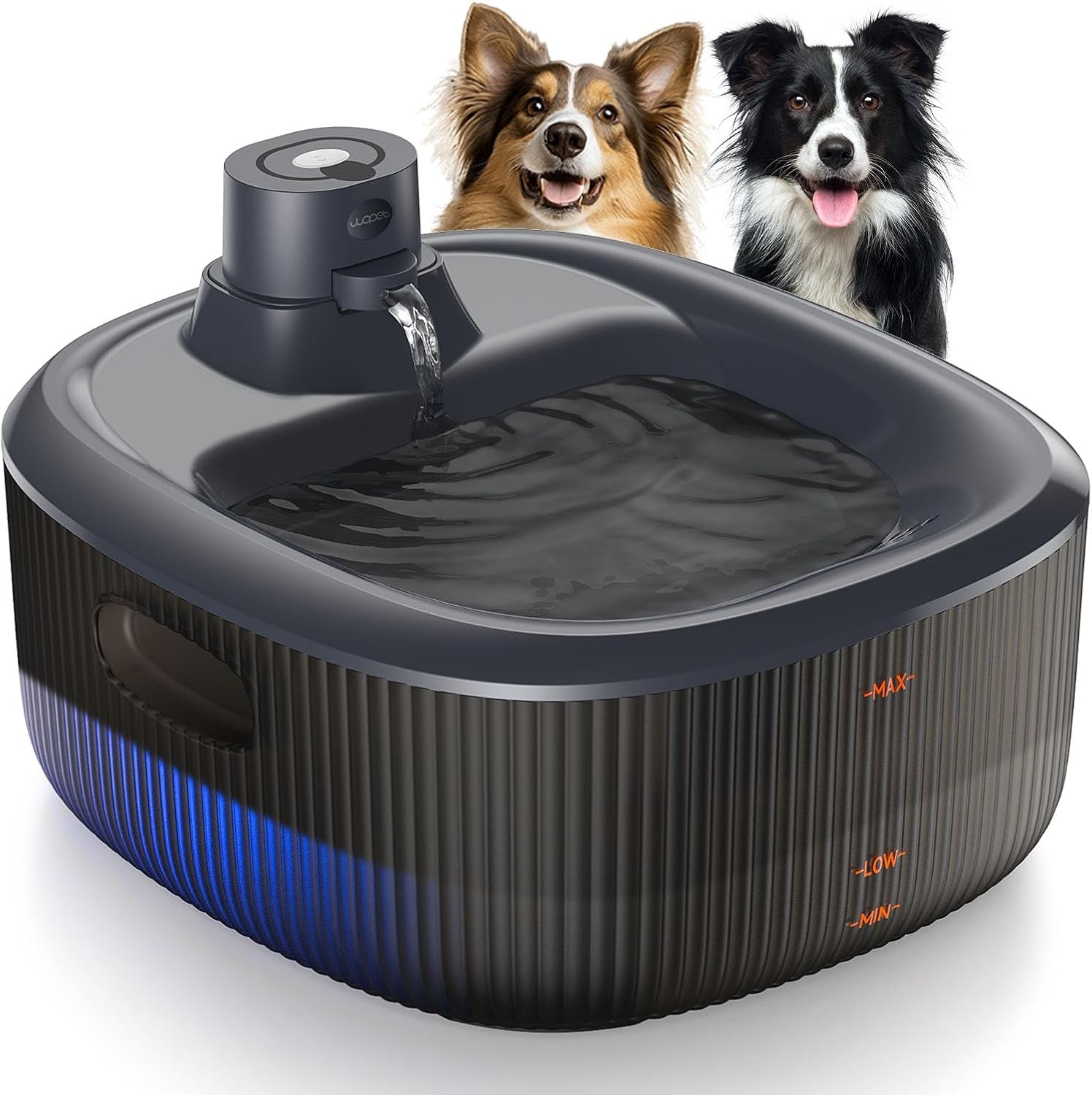 Wireless Dog Water Fountain for Large Dogs, 6L/205Oz Dog Water Bowl Dispenser with 5000Mah Battery Operated, W600 Pro Cordless Pet Fountain for Dogs&Cats with Motion Sensor, Ultra Quiet Pump