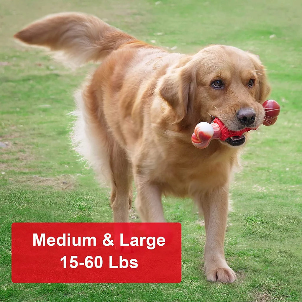 Dog Toys for Aggressive Chewers Bone Dog Toy Interactive Dog Toys for Large Dog Chew Toys for Aggressive Chewers,Dinosam Indestructible Dog Toy for Medium Large Dogs