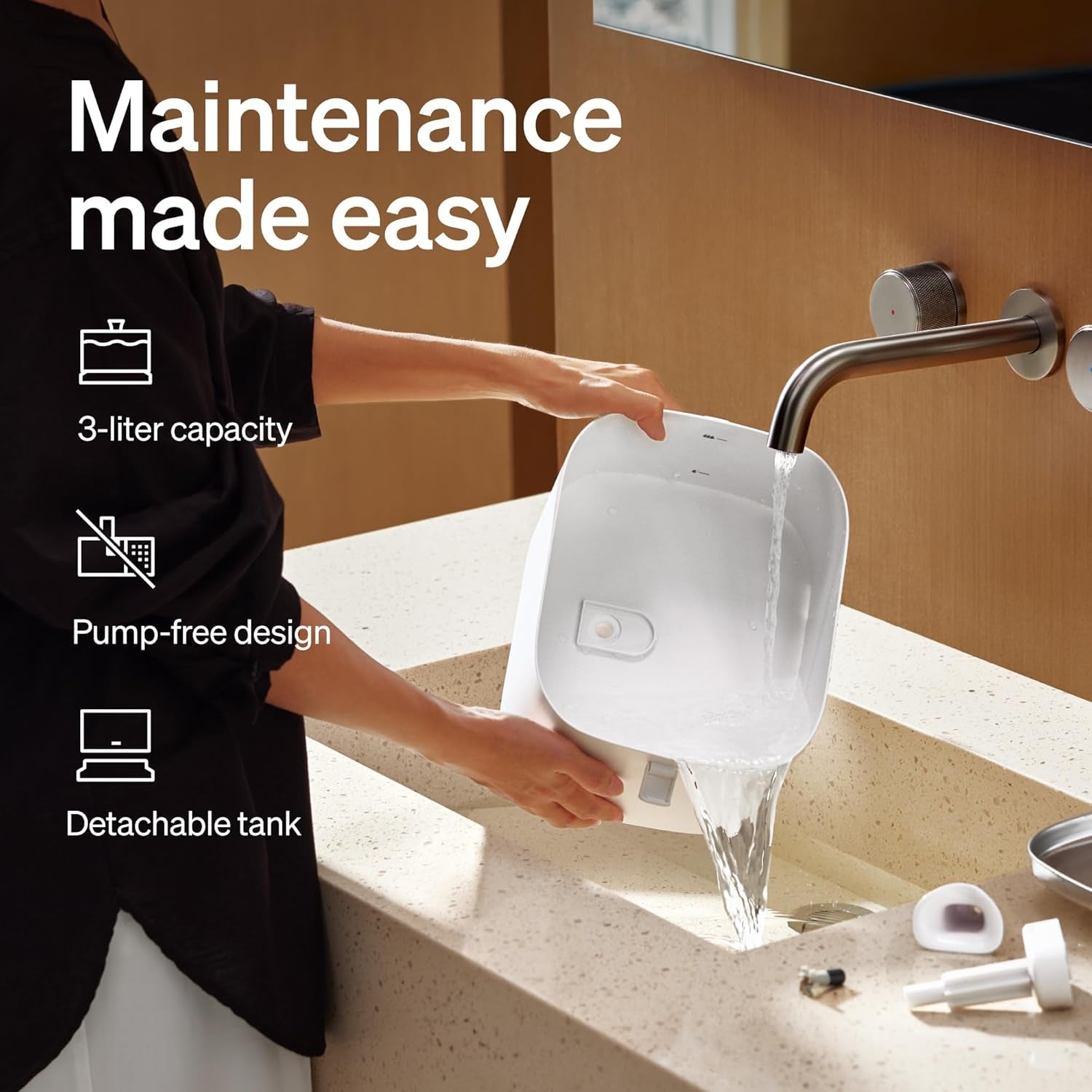 PETLIBRO Quiet Dog Water Fountain Stainless Steel Tray, Smart Pet Water Fountain for Dogs inside with App Monitoring, 3L Dog Fountain Water Bowl, Automatic Water Dispenser for Dogs, Cat Water Fountain
