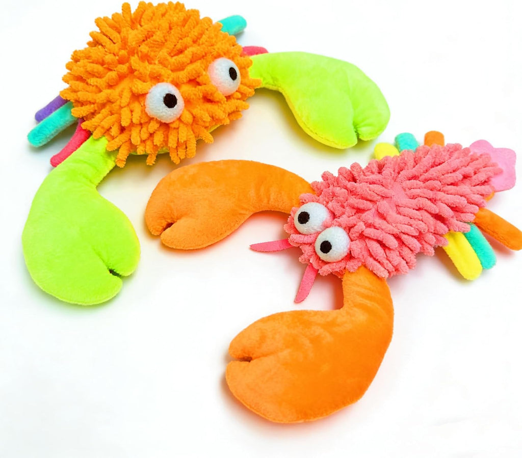 5 Pack Dog Squeaky Toys Bulk,Crinkle Octopus Dog Toys for Small Medium Large Breed, Soft Plush Stuffed Puppy Teething Chew Toy to Keep Them Busy for Interactive Play