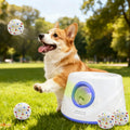 Dog Ball Launcher - Automatic Ball Thrower for Dogs, 3 Adjustable Distance Settings Dog Ball Thrower, Indoor Outdoor Interactive Fetch Machine Dog Toys for Small/Medium Sized Dog