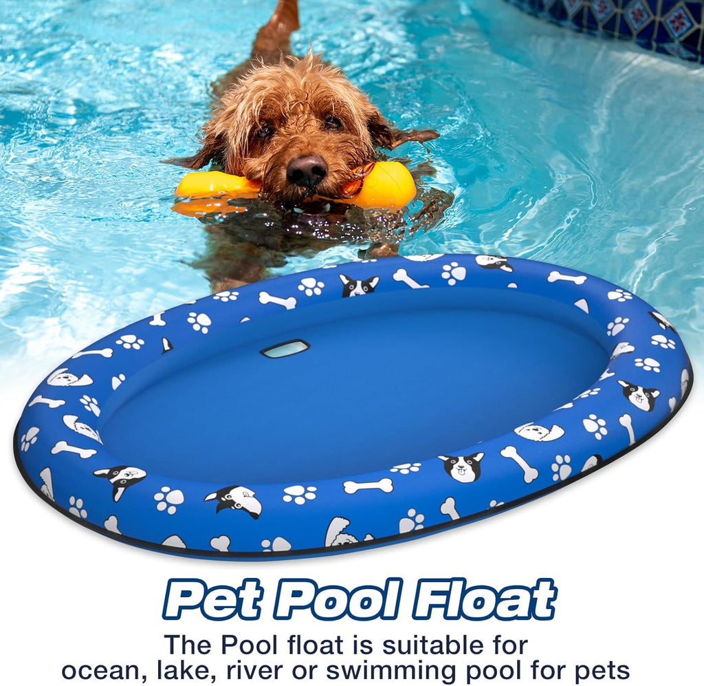 Dog Float Raft - Inflatable Dog Swimming Float for Summer Dogs Water Floats