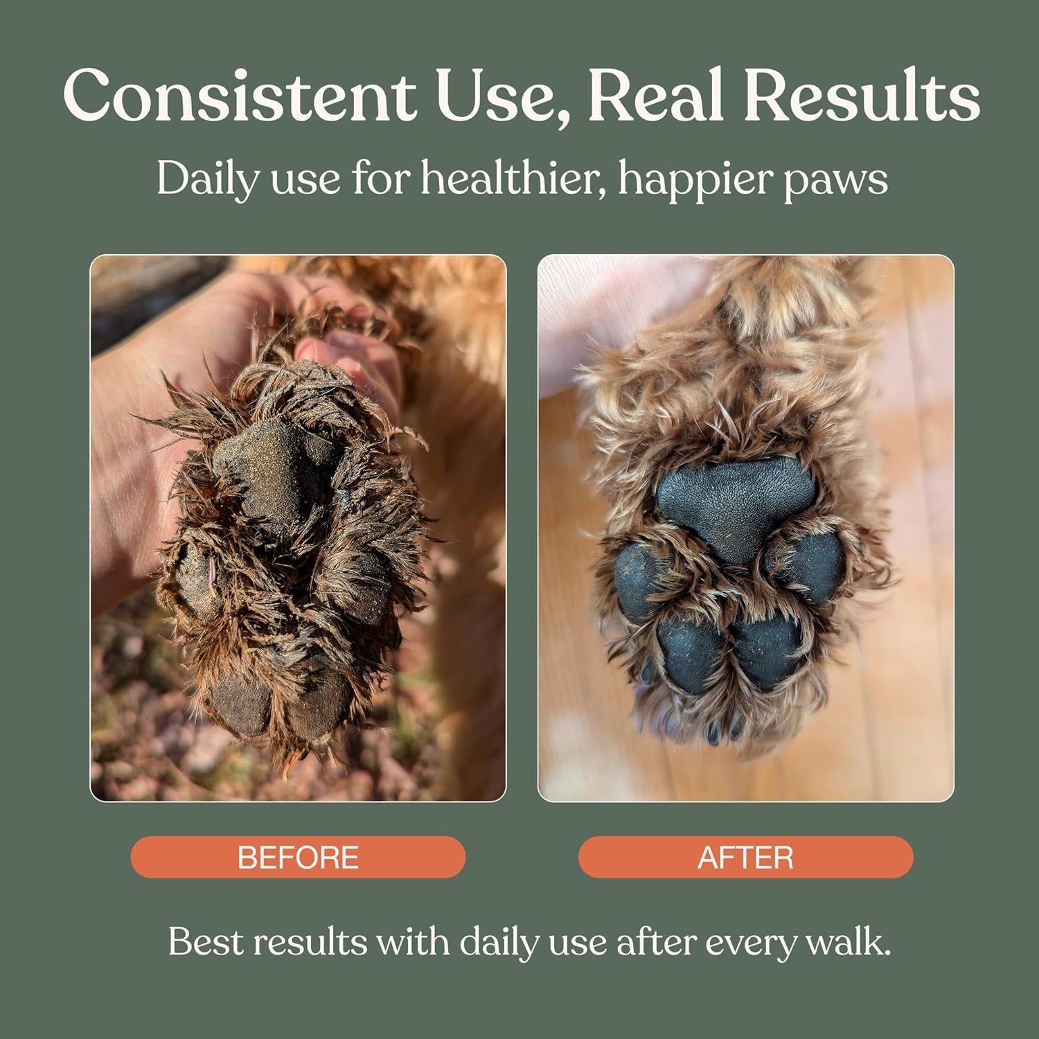 Dog Paw Cleaner, Clean Paws, No Rinse Foam Cleaner with Brush, 5 Fl Oz |  Dog Paw Washer, Fragrance Free, Ph Balanced, Waterless, Foaming Washer with Silicone Brush, Pet Cleaning Supplies