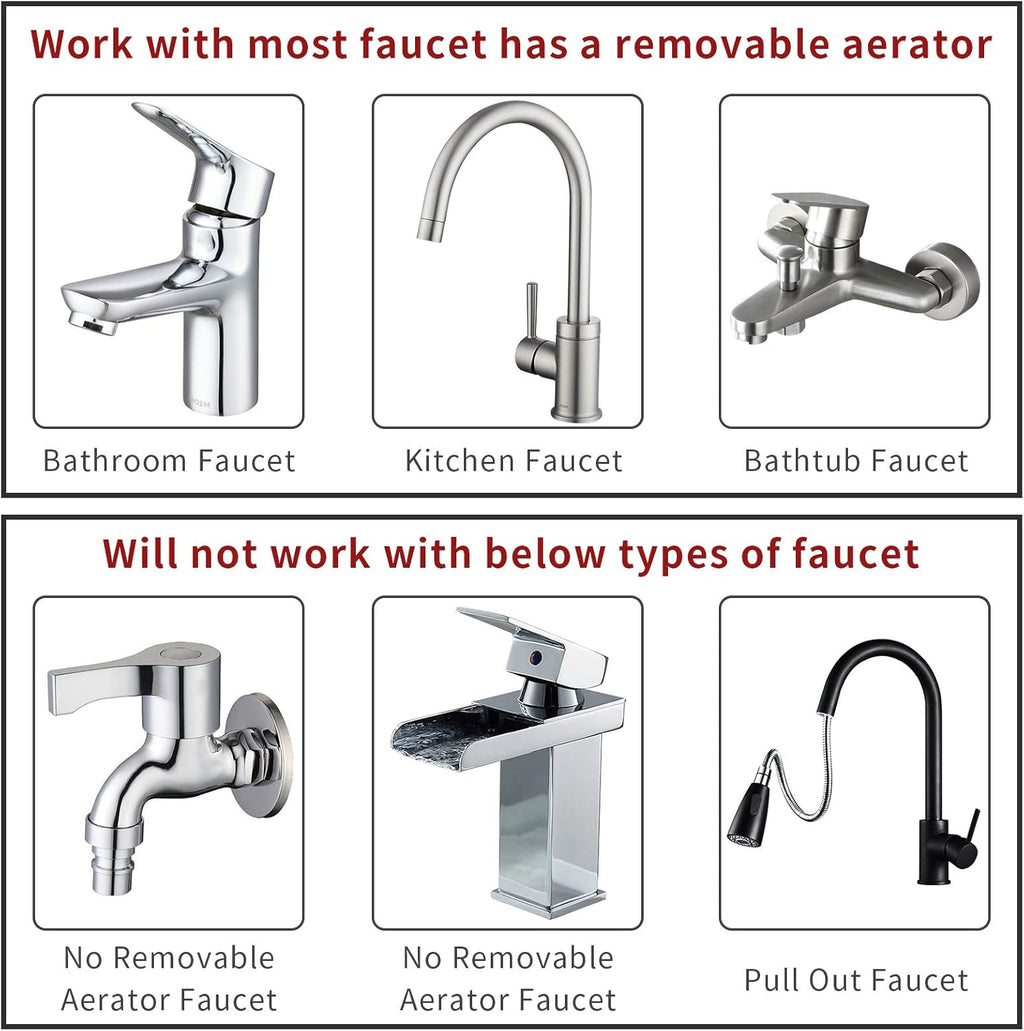 Sink Faucet Sprayer Attachment Hair Pet Rinser Showerhead with Stop Water-Saving Function