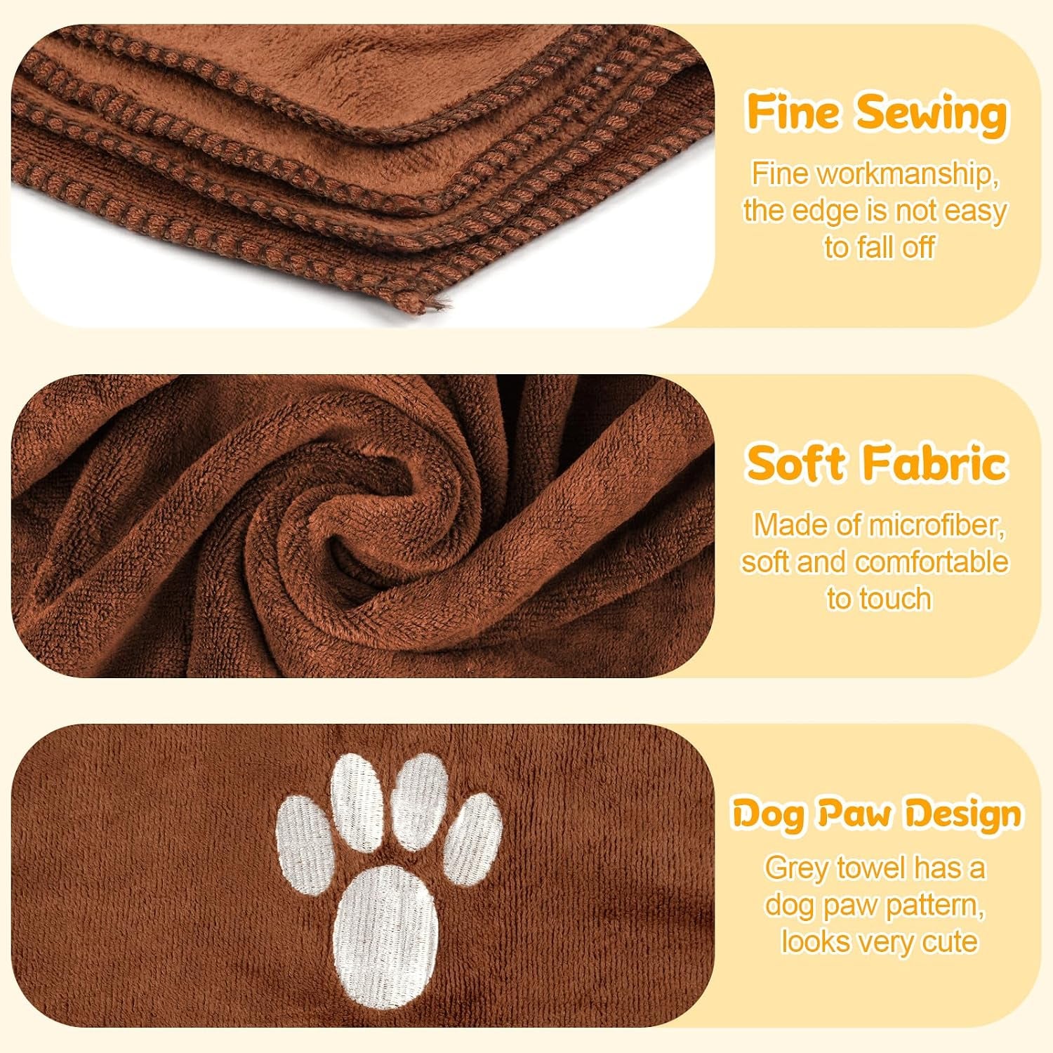 40 X 24 Inch Dog Towels for Drying Dogs, Absorbent Microfiber Dog Towel | Dog Bath Towel. Soft Dog Drying Towel. Dog Shower & Bath Supplies