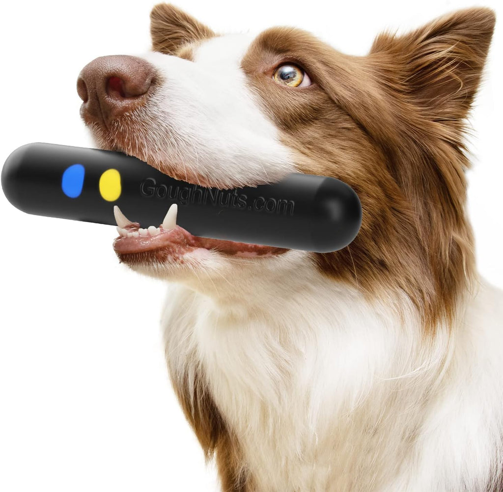 — Dog Toys for Aggressive Chewers | Virtually Indestructible Dog Toys for Breeds Such as Pit Bulls and German Shepherds | Heavy Duty Rubber Stick Toy | Large