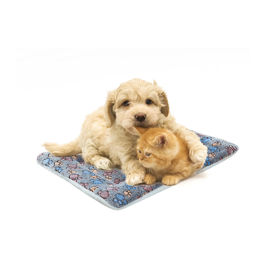 Dog Bed Mat Reversible Dog Crate Pad Soft Fluffy Pet Kennel Beds Dog Sleeping Mattress for Large Medium Small Dogs, 19 X 12.6 Inch
