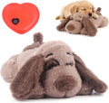 Beverly Shark Puppy Heartbeat Toy Dog Anxiety Relief Calming Aid Puppy Heartbeat Stuffed Animal Behavioral Training Sleep Aid Comfort Soother Plush Toy for Puppies Cats