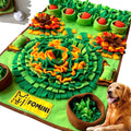 Snuffle Mat for Dogs - 33.5 X 19.7 Pet Food & Dog Feeding Mat – Best Dog Boredom & Enrichment Toys for Large and Medium Smart Dogs – Interactive Snuffle Puzzle Toys for Training & Licking Fun