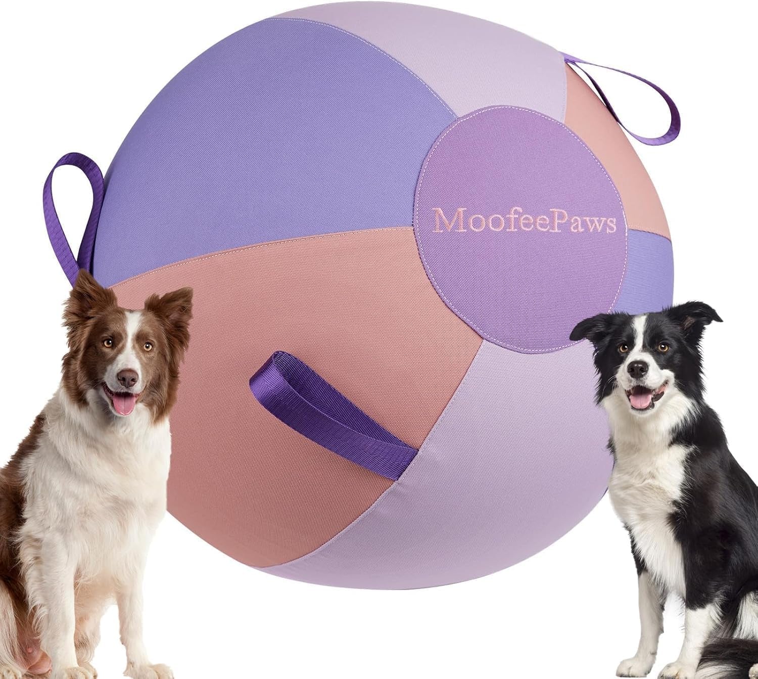22" Herding Ball for Dogs, Outdoor Training Toy, Floats on Water | Waterproof Heavy-Duty Cover with Handles, Dog Water Toys, Durable Collie Ball for Herding Dogs, Australian Shepherd, Horse