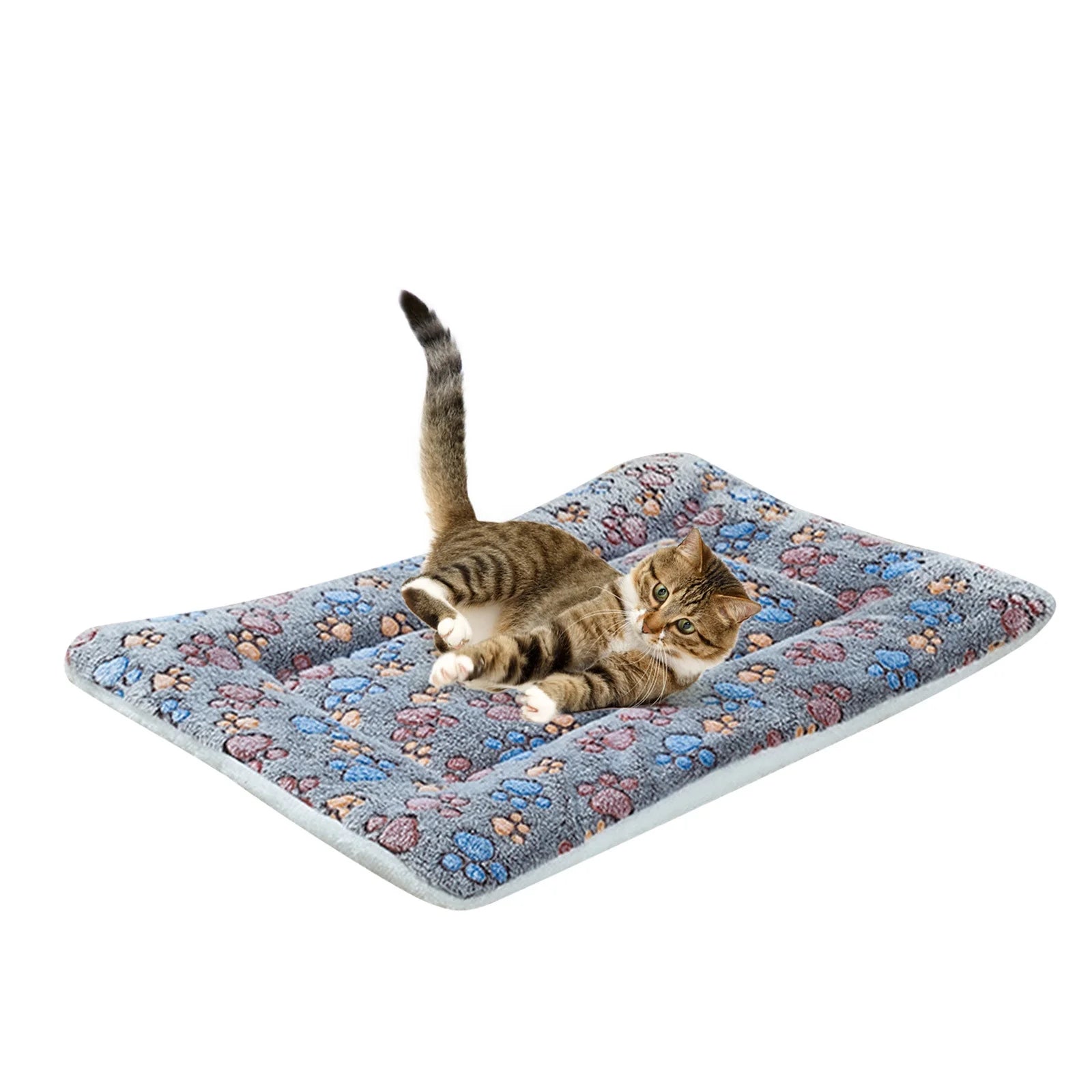 Dog Bed Mat Reversible Dog Crate Pad Soft Fluffy Pet Kennel Beds Dog Sleeping Mattress for Large Medium Small Dogs, 19 X 12.6 Inch