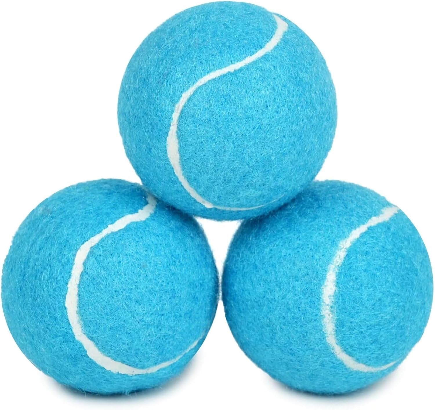 Prime Pets Squeaky Dog Tennis Balls 12 Pack, 2.5” Durable High-Bounce Tennis Balls for Dogs, Dog Ball for Fetch & Training, Outdoor Interactive Dog Toy Ball for Small and Medium Dogs