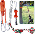 Dog Rope Toys,Dog Outdoor Bungee Solo Hanging Toy,Tether Tug of War Dog Toys for Pitbull Small Large Aggressive Chewers Dogs to Exercise