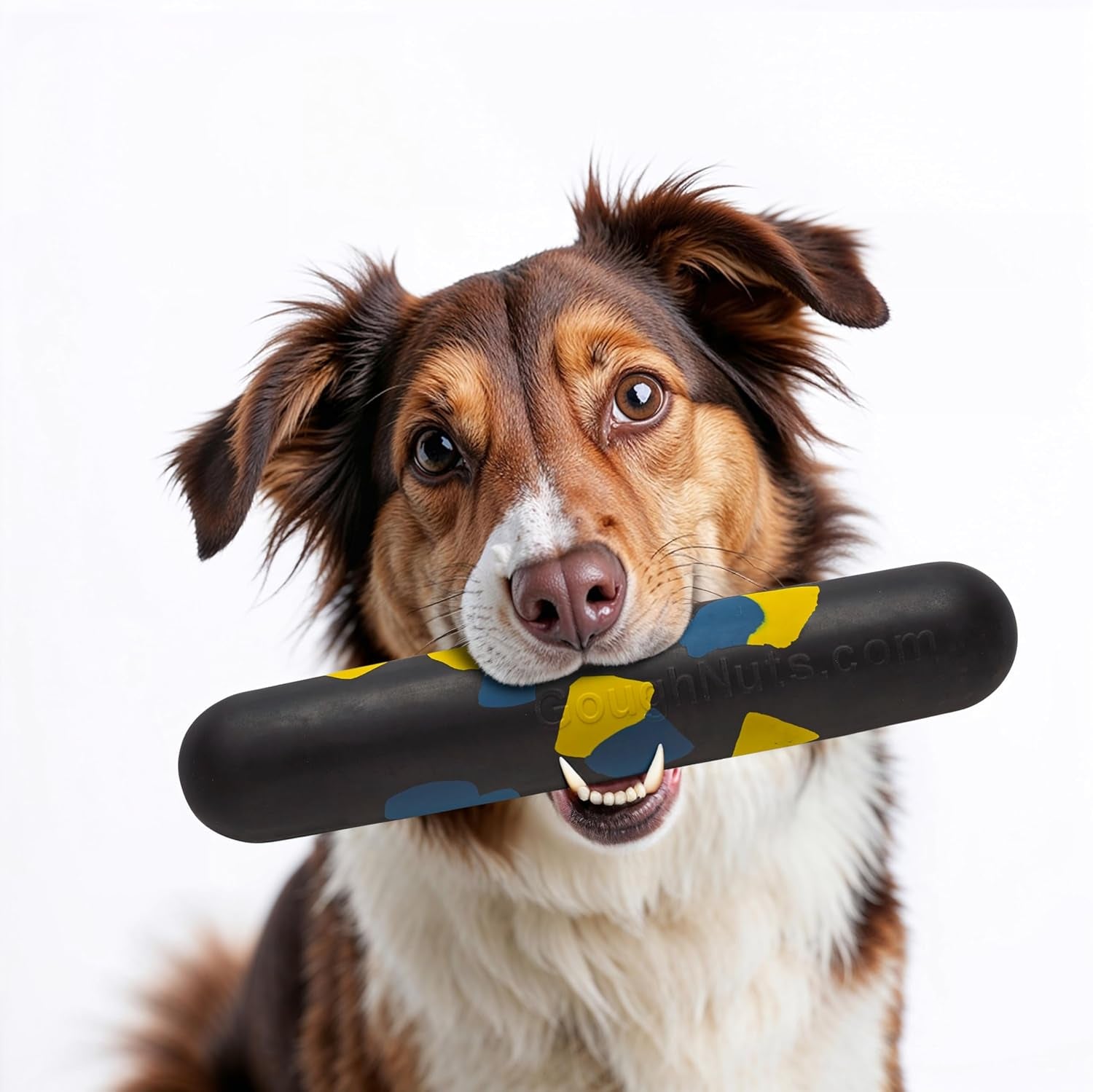 — Dog Toys for Aggressive Chewers | Virtually Indestructible Dog Toys for Breeds Such as Pit Bulls and German Shepherds | Heavy Duty Rubber Stick Toy | Large