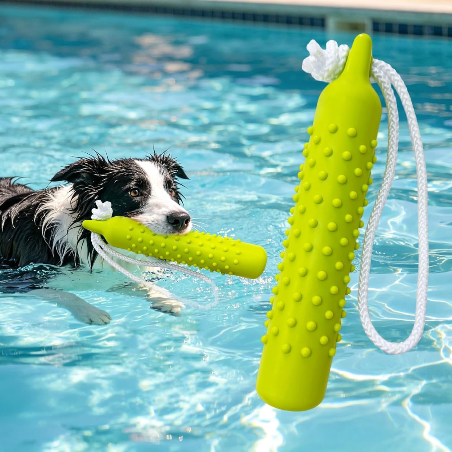 Dog Float Bumper Toy,10.8 Inch Large Training Dummy Retrieving Bumpers Summer Pool Toy Tug Game for Large XL Dogs Retriever