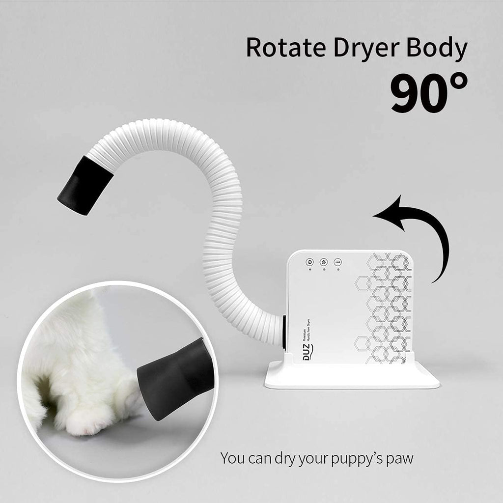V2 Super Quiet Hands-Free Pet Dryer: Low-Noise Dog Dryer for Grooming, Reduces Labor & Stress, Ideal for Small Dogs and Cats, 1-Year Warranty