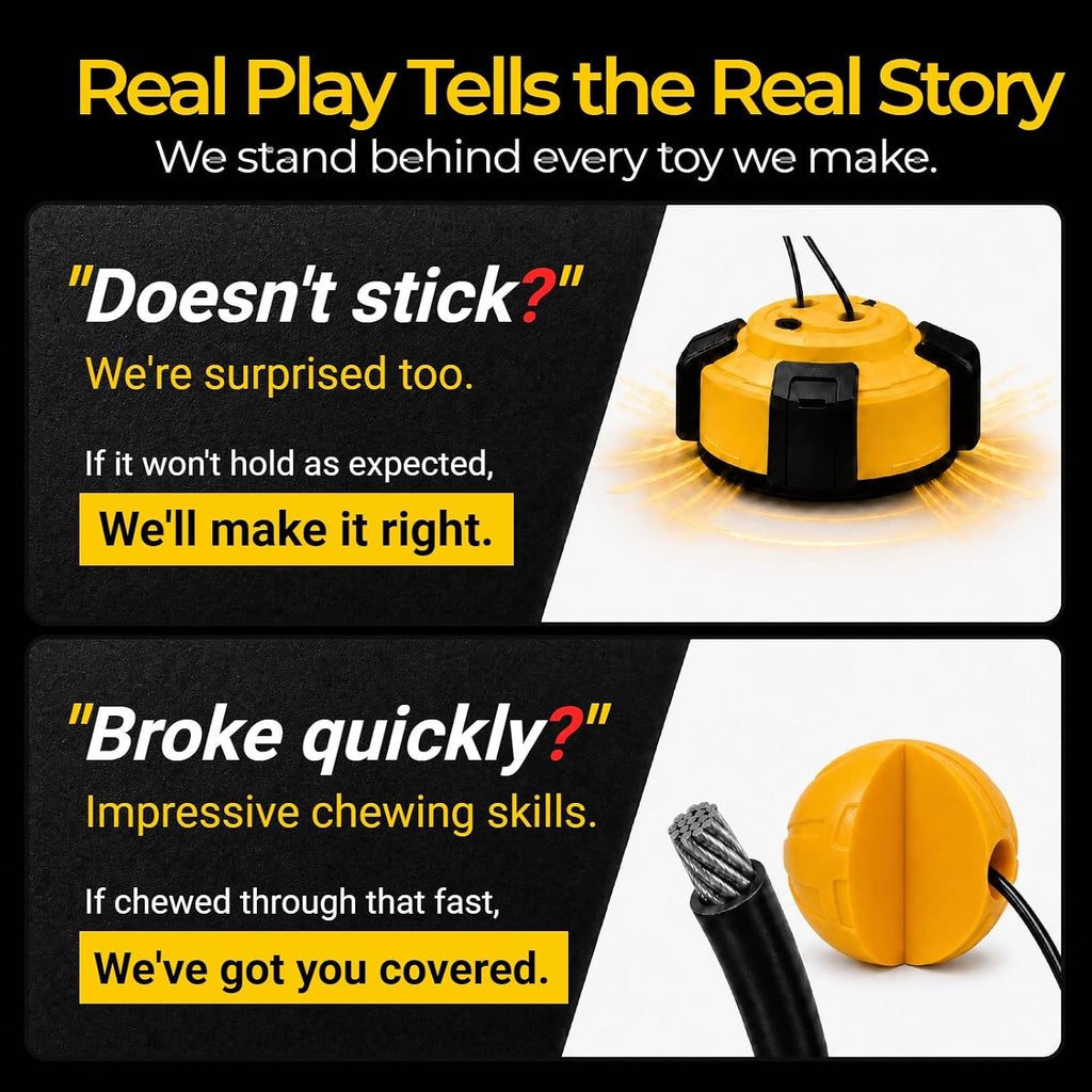 Interactive Tug of War Dog Toys Enrichment Stimulating Suction Cup | for Aggressive Chewers Medium & Large Dogs to Keep Them Busy, Vacuum Suction Base, Rubber Teething Rope Toy, Indoor & Outdoor