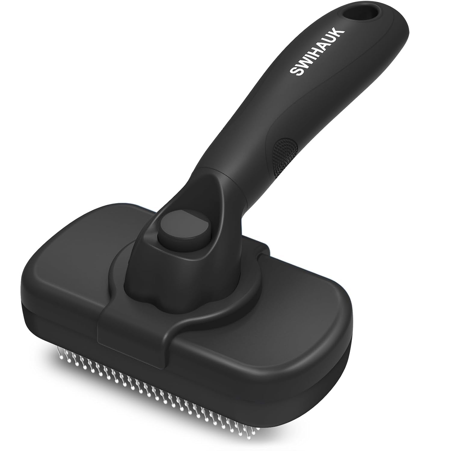 Self Cleaning Slicker Brush for Dogs & Cats, Skin Friendly Pet Grooming for Shedding, Deshedding, and Hair Removal - Puppy Brush for Long Haired Pets, Pet Supplies, Purple