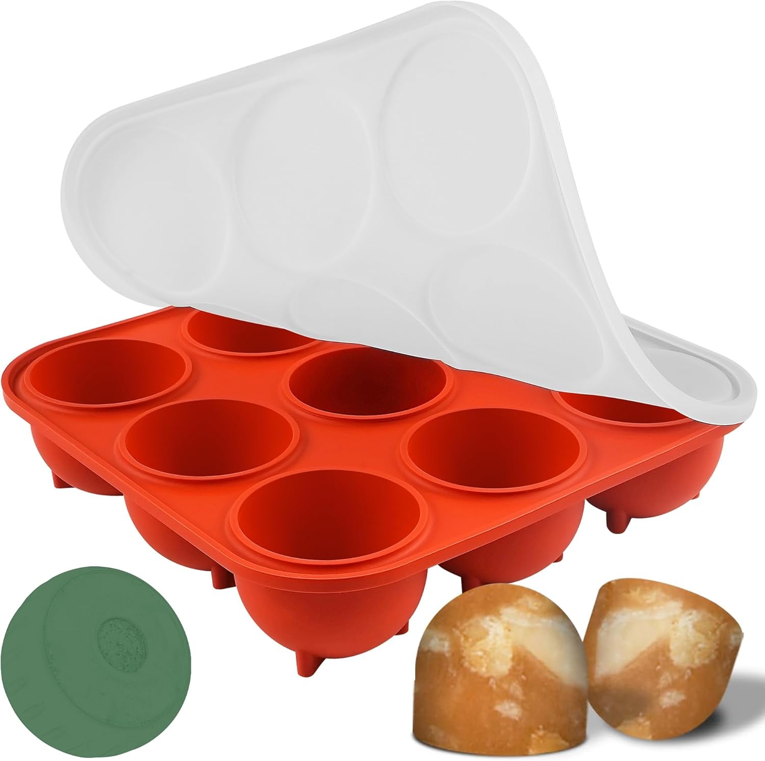9-Cavity Silicone Frozen Dog Treat Mold for Woof Pupsicle & Power Chewer Pupsicle XL 75 Lbs and Up, Reusable Frozen Dog Treat Tray Mold for Pupsicle Toy